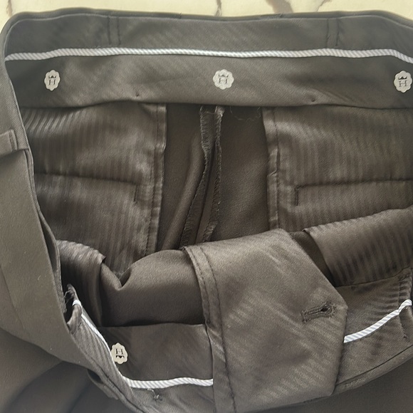 Men Haggar Black Classic Fit Dress Pant Flat Front,4 Pocket,Lightweight 32W 32L - Picture 8 of 9